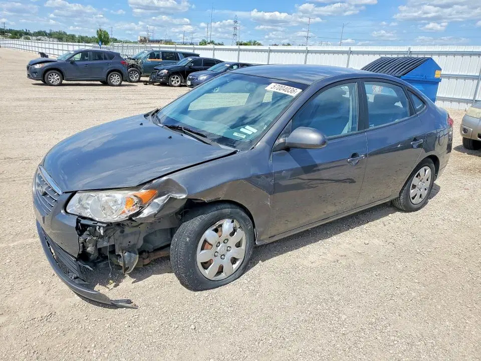 KMHDU46D09U633798 — 2009 Hyundai Elantra, Передняя часть, фото до ремонта