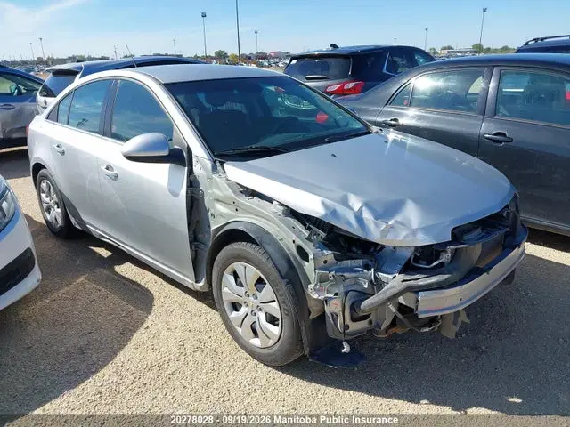 1G1PC5SB8E7336391 — 2014 Chevrolet Cruze LT Turbo, Передняя часть, фото до ремонта