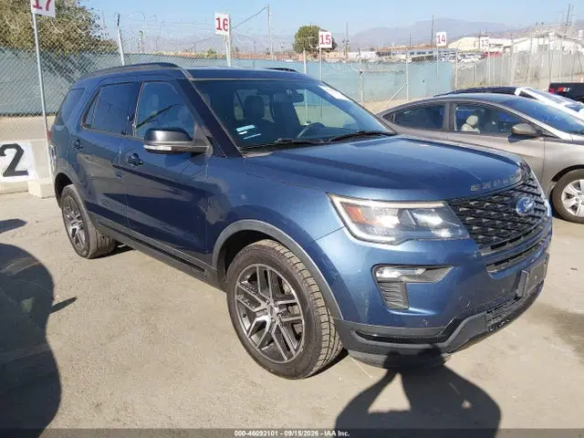 1FM5K8GT6JGB79387 — 2018 Ford Explorer Sport, не указано, фото до ремонта