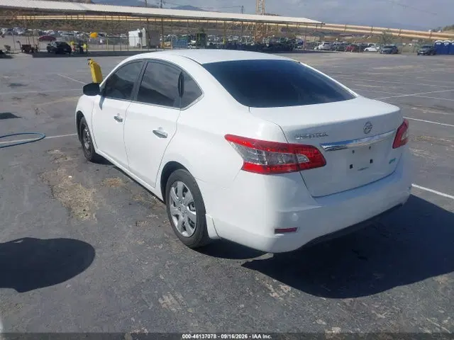 2015 Nissan SENTRA S VIN 3N1AB7AP7FY285378 фото 3
