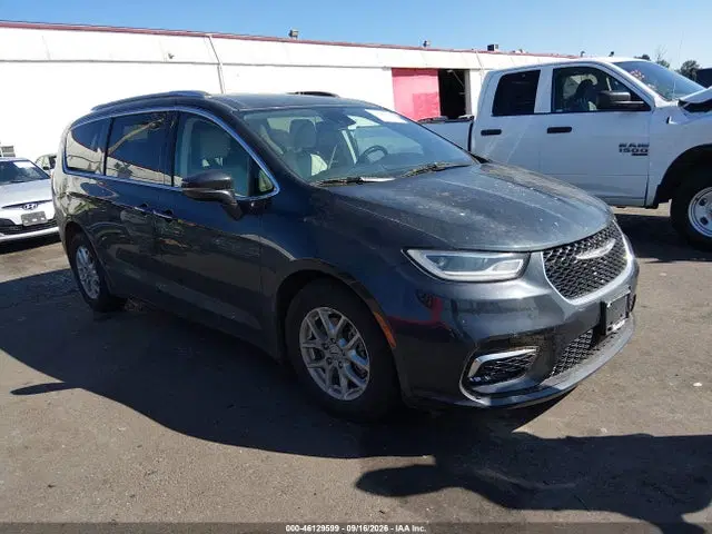 2C4RC1BG7MR589381 — 2021 Chrysler Pacifica Touring L, Передняя часть слева (Left Front), фото до ремонта