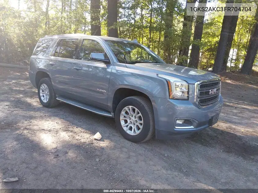 1GKS2AKC3FR704704 — 2015 GMC Yukon, естественный износ, фото до ремонта