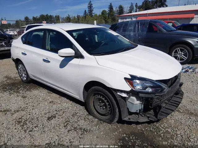 3N1AB7AP1KY374986 — 2019 Nissan Sentra S, Передняя часть (Front & Rear), фото до ремонта