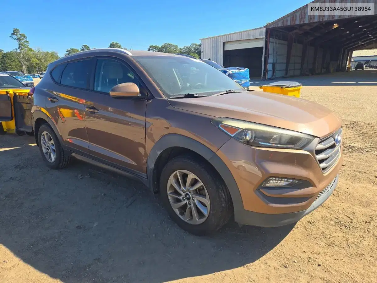 2016 Hyundai Tucson Se VIN KM8J33A45GU138954 фото 4