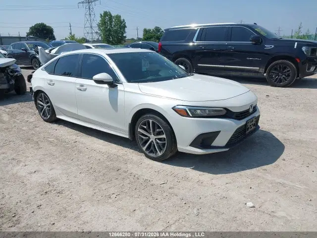 2HGFE2F33PH109214 — 2023 Honda Civic EX 4DR, Задняя часть, фото до ремонта