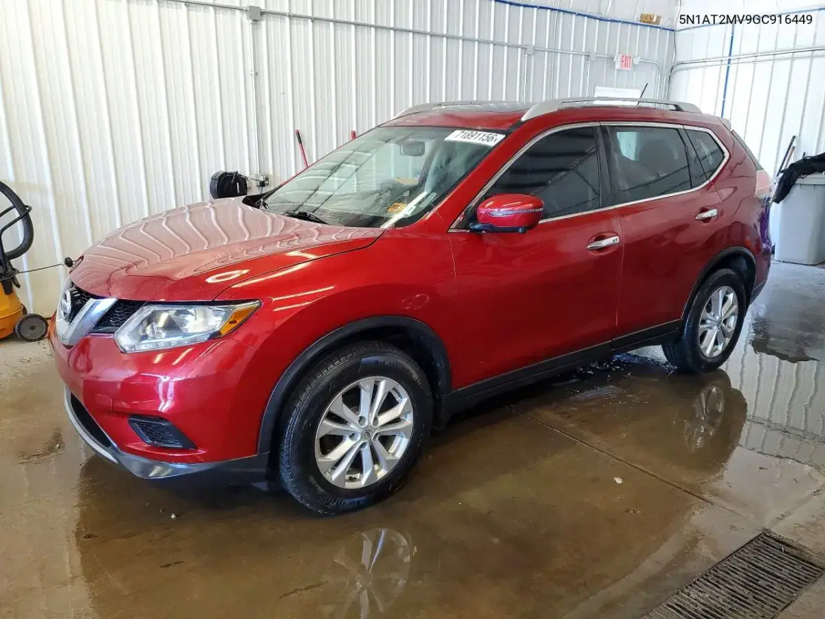 5N1AT2MV9GC916449 — 2016 Nissan Rogue, мелкие вмятины и царапины, фото до ремонта
