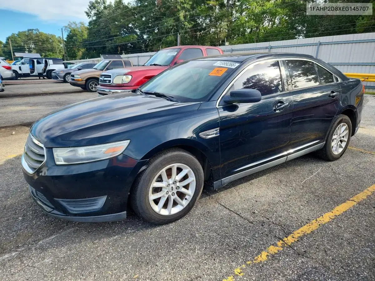 1FAHP2D8XEG145707 — 2014 Ford Taurus, задняя часть, фото до ремонта