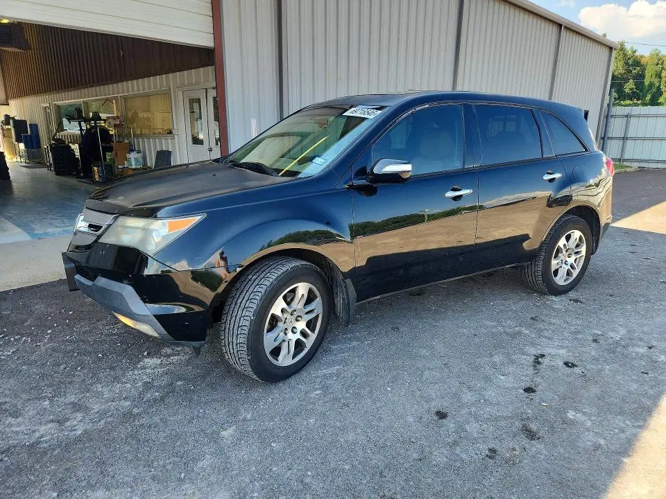 2HNYD28239H502318 — 2009 Acura MDX, Задняя часть, фото до ремонта