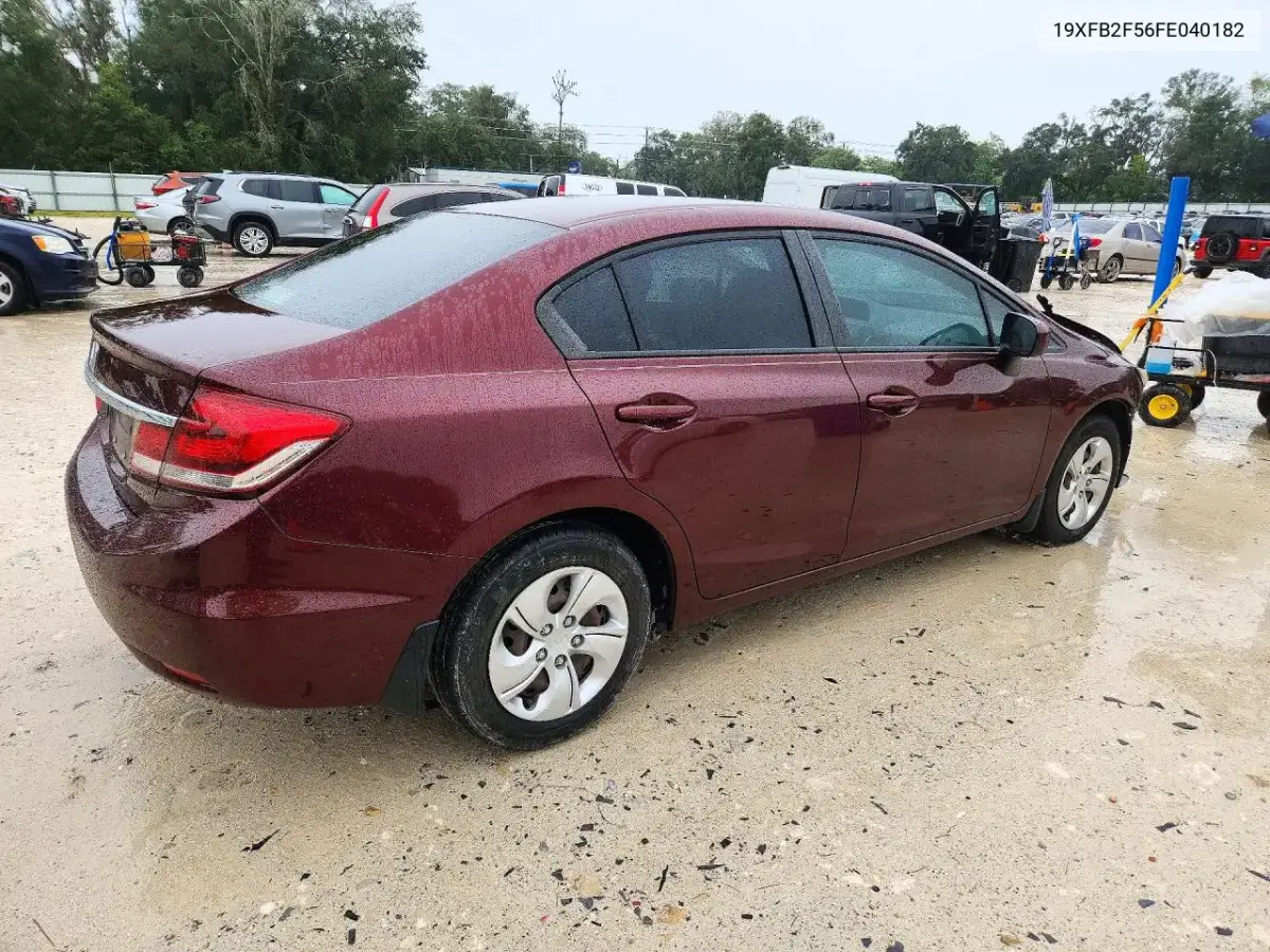2015 Honda Civic Lx VIN 19XFB2F56FE040182 фото 3