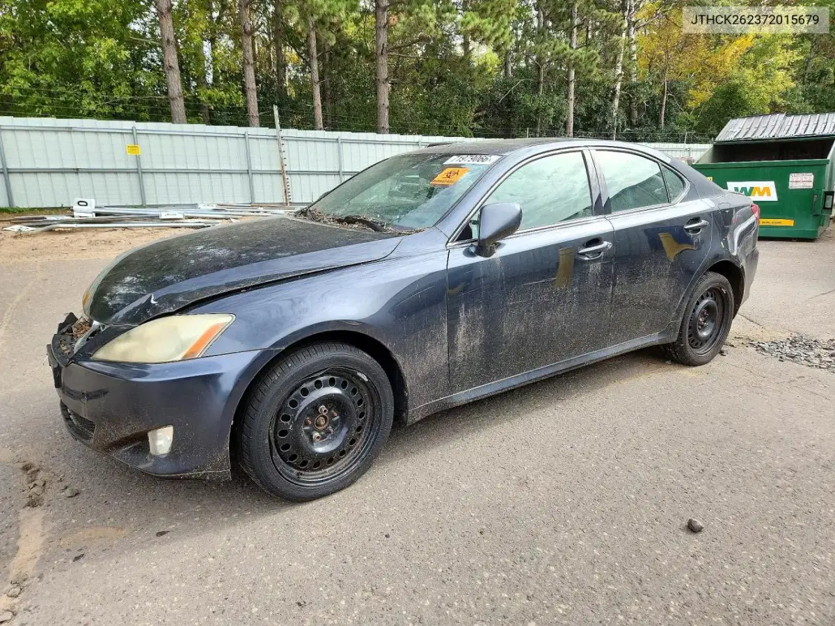 JTHCK262372015679 — 2007 Lexus IS, передняя часть, фото до ремонта