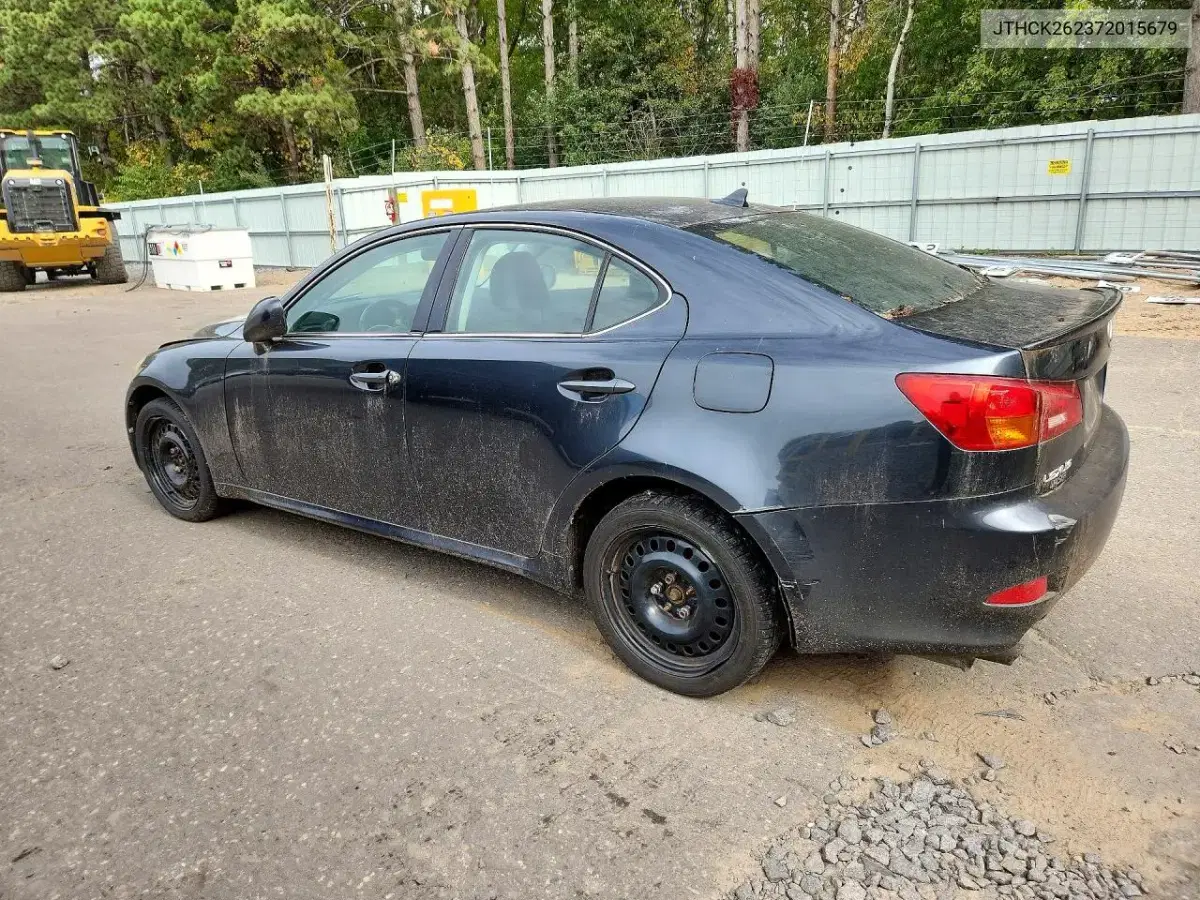 2007 Lexus Is 250 VIN JTHCK262372015679 фото 2