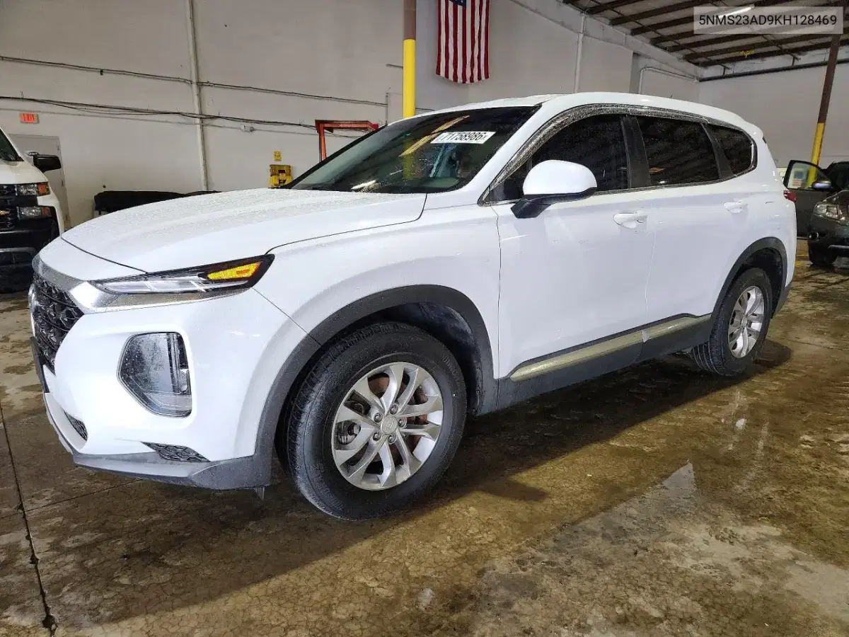 5NMS23AD9KH128469 — 2019 Hyundai Santa FE, мелкие вмятины и царапины, фото до ремонта