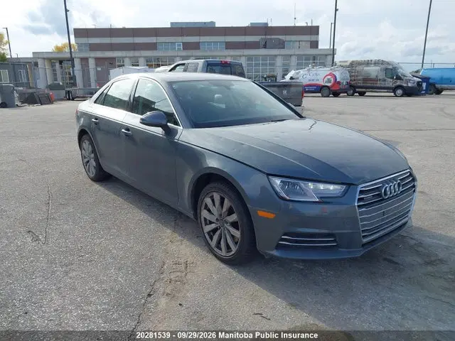 WAUANAF41HN012742 — 2017 Audi A4 2.0T Quattro, Град, фото до ремонта