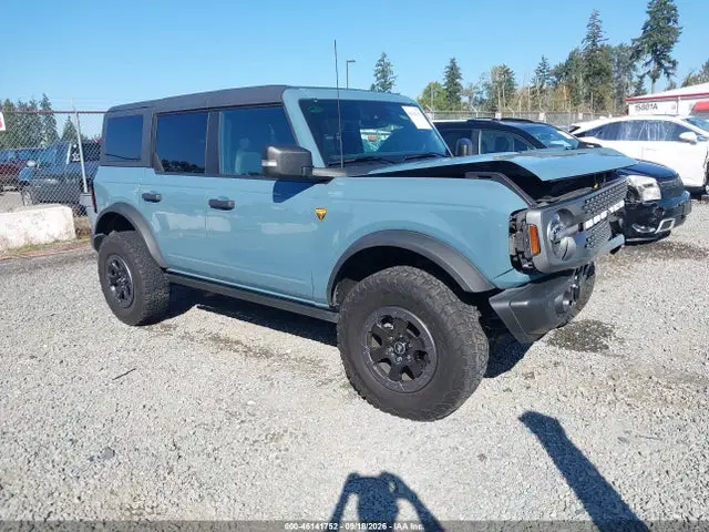 1FMEE5DPXNLB84649 — 2022 Ford Bronco Badlands, Передняя часть слева (Left Front), фото до ремонта