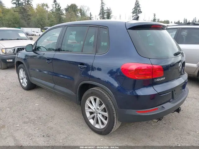 2014 Volkswagen TIGUAN SE VIN WVGAV3AX9EW518885 фото 3