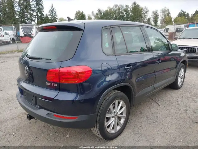 2014 Volkswagen TIGUAN SE VIN WVGAV3AX9EW518885 фото 4