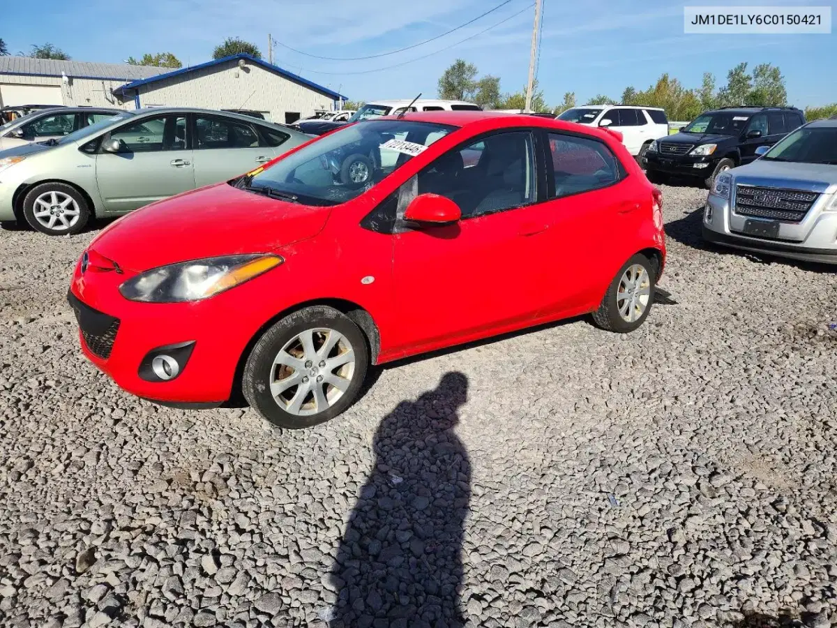 JM1DE1LY6C0150421 — 2012 Mazda 2, задняя часть, фото до ремонта