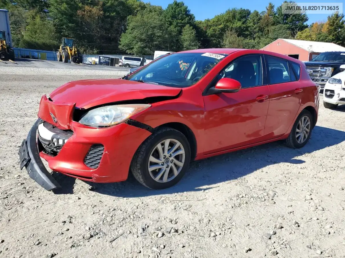 JM1BL1L82D1713635 — 2013 Mazda 3, передняя часть, фото до ремонта