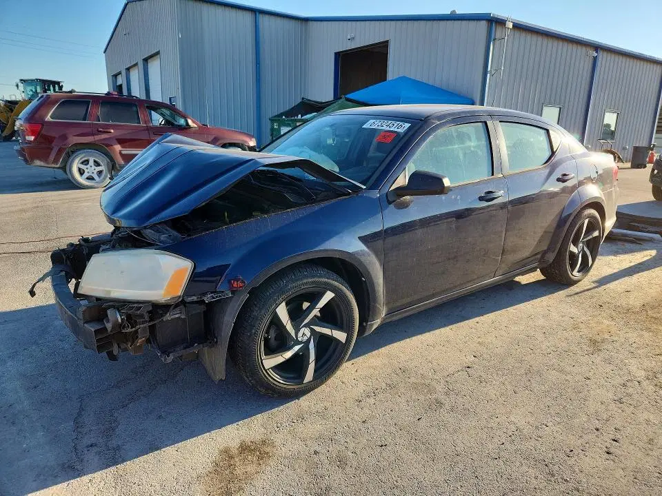 1C3CDZAB4DN632504 — 2013 Dodge Avenger, передняя часть, фото до ремонта