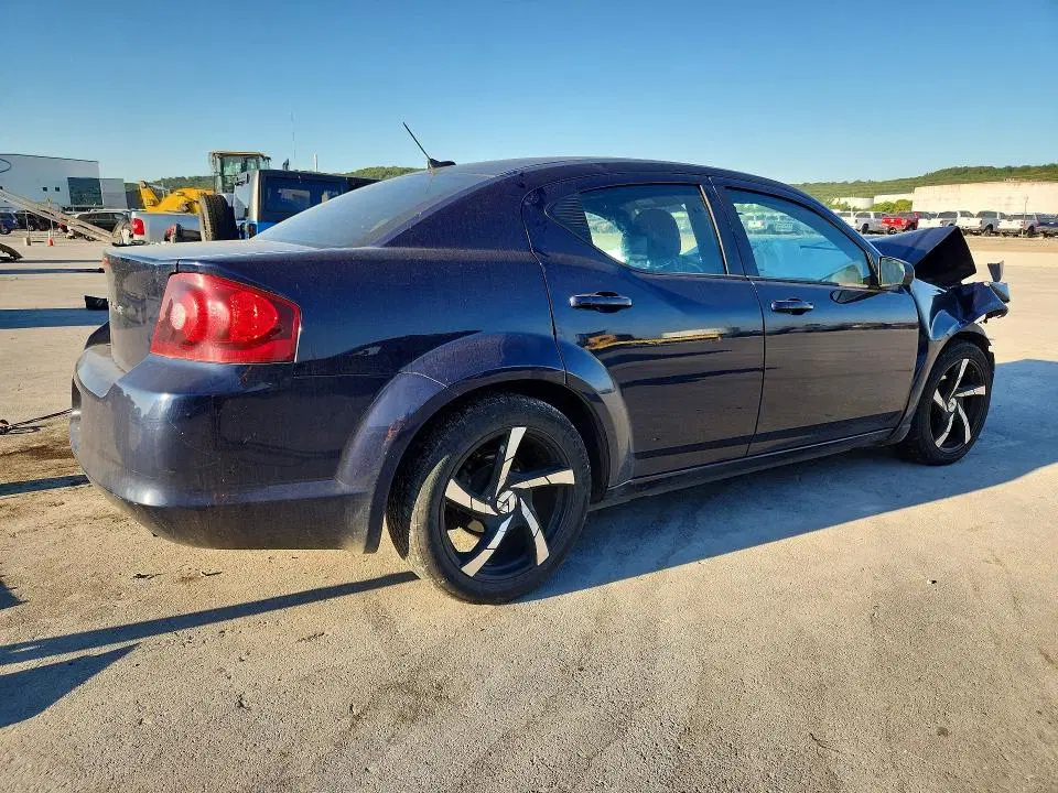 2013 DODGE AVENGER VIN 1C3CDZAB4DN632504 фото 3