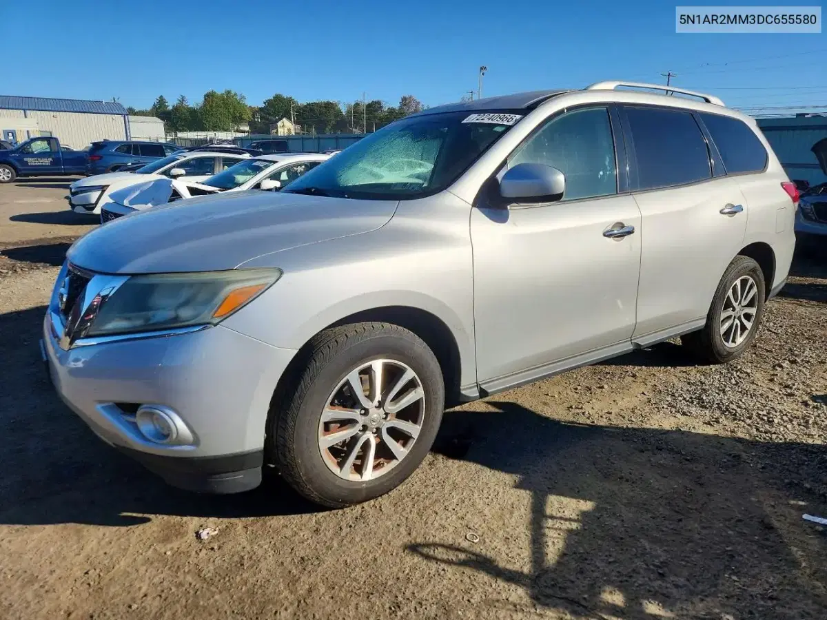 5N1AR2MM3DC655580 — 2013 Nissan Pathfinder, механические повреждения, фото до ремонта