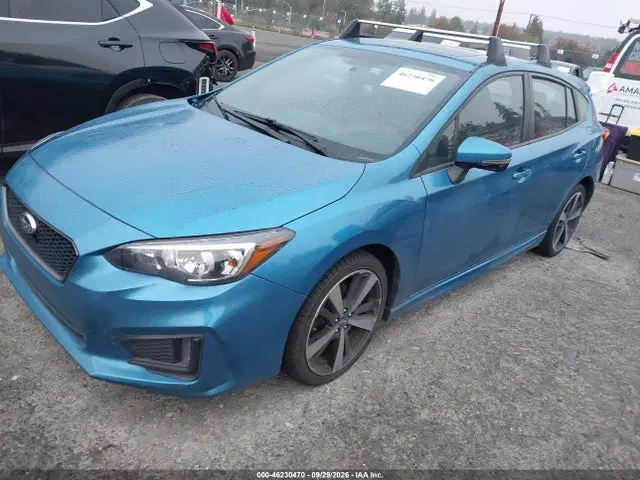 2019 Subaru Impreza 2.0i Sport VIN 4S3GTAM63K3710621 фото 2