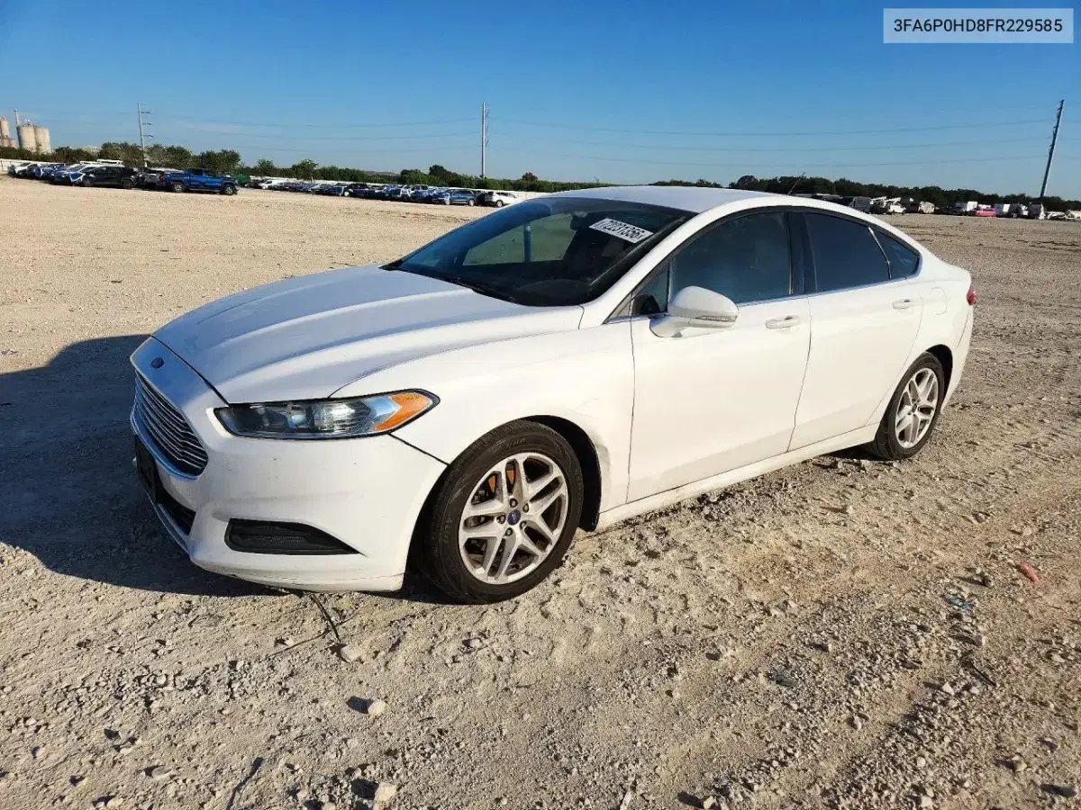 3FA6P0HD8FR229585 — 2015 Ford Fusion, град, фото до ремонта