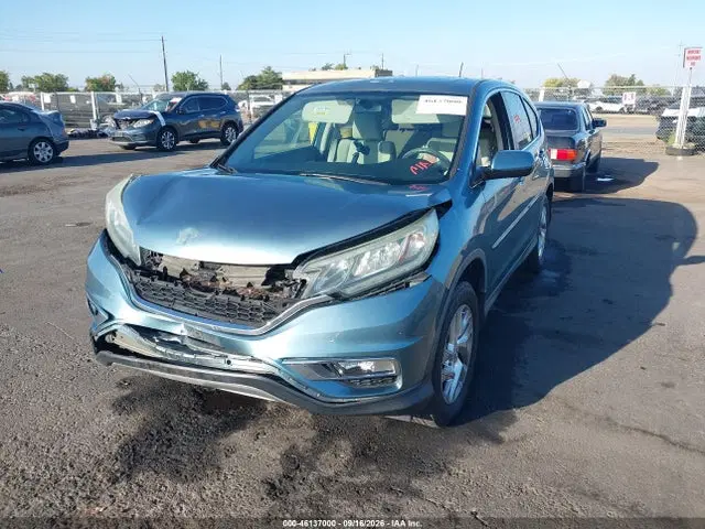 2015 Honda CR-V EX VIN 5J6RM4H52FL001106 фото 2