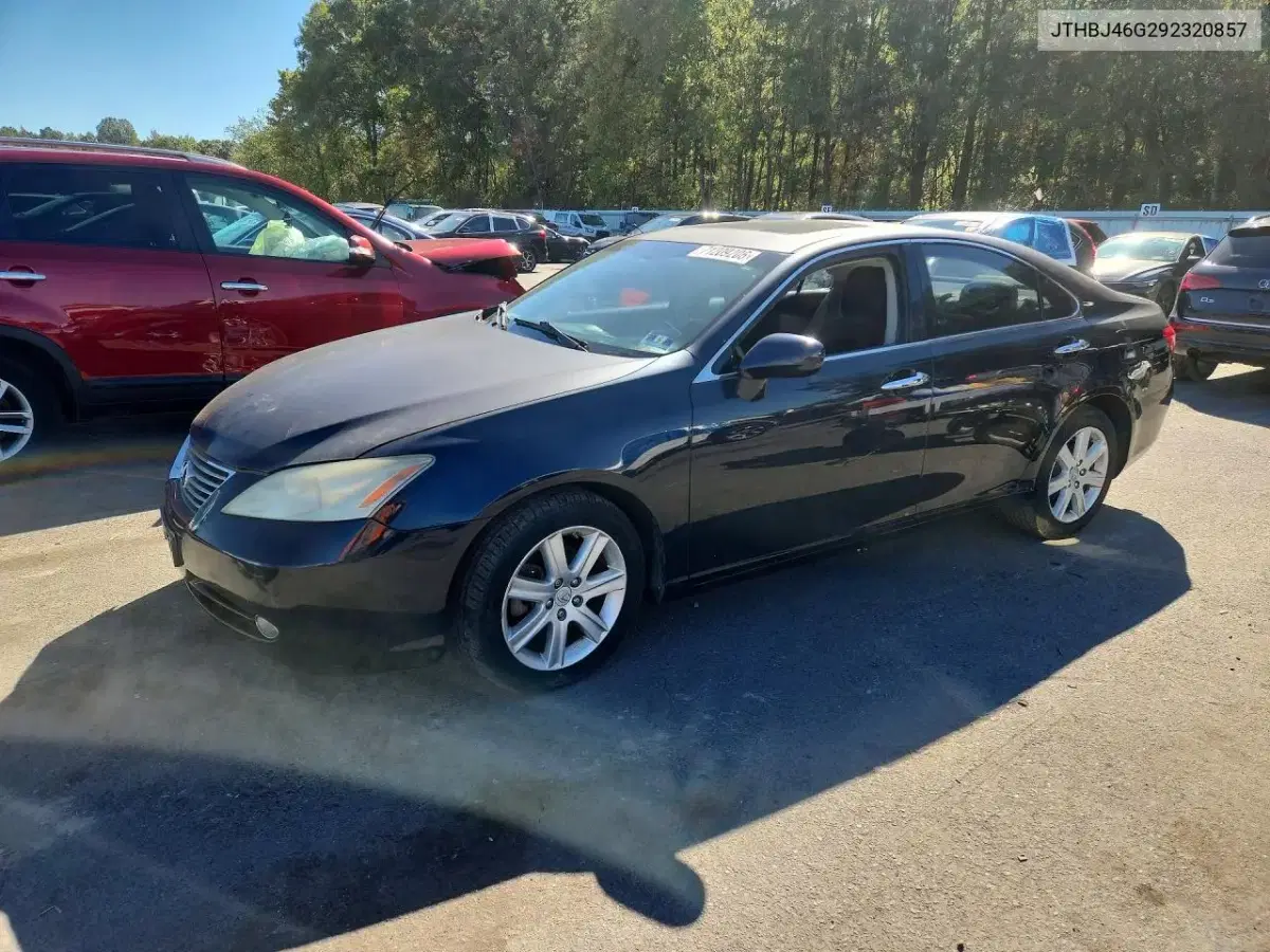 JTHBJ46G292320857 — 2009 Lexus ES, задняя часть, фото до ремонта