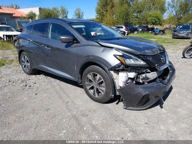 5N1AZ2MS9KN124366 — 2019 Nissan Murano Platinum/SL/SV, Передняя часть справа (Right Front), фото до ремонта