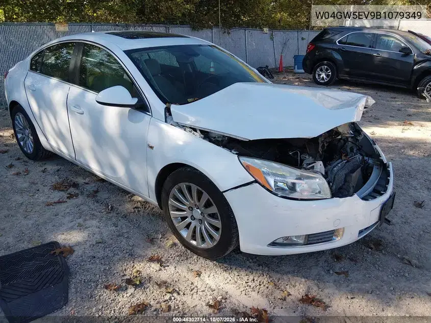 W04GW5EV9B1079349 — 2011 Buick Regal, Передняя часть, фото до ремонта
