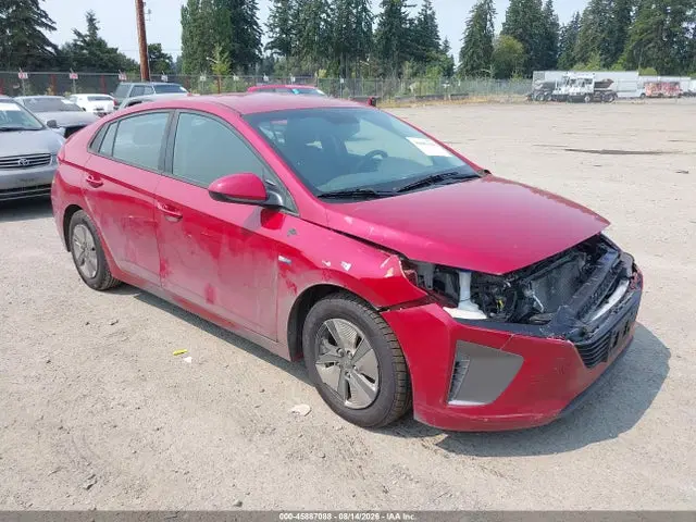 KMHC65LCXKU174289 — 2019 Hyundai Ioniq Hybrid Blue, Передняя часть, фото до ремонта
