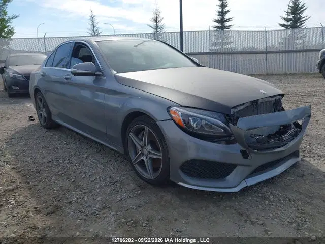 55SWF4KB3FU030083 — 2015 Mercedes-Benz C 300 4MATIC, передняя часть, фото до ремонта