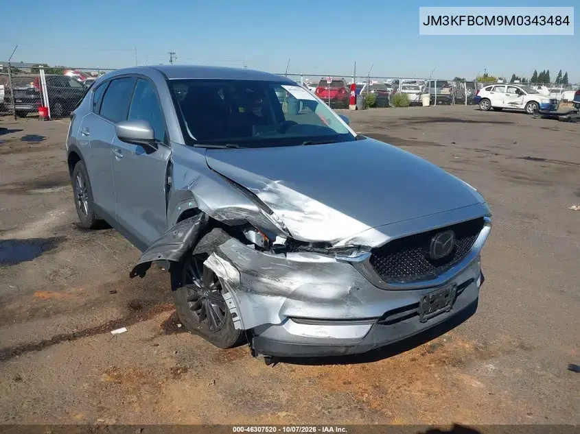 JM3KFBCM9M0343484 — 2021 Mazda CX-5, задняя часть, фото до ремонта