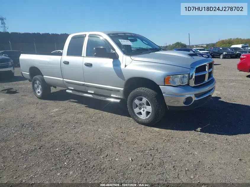 1D7HU18D24J278702 — 2004 Dodge RAM, Левая сторона, фото до ремонта