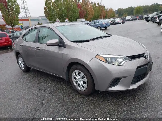 2T1BPRHE6EC044283 — 2014 Toyota Corolla Eco/Eco Plus/Eco Premium, Задняя часть (Rear), фото до ремонта
