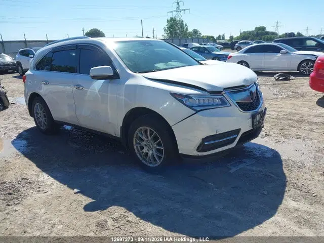 5FRYD4H40GB508596 — 2016 Acura MDX Navigation Package, Передняя часть, фото до ремонта