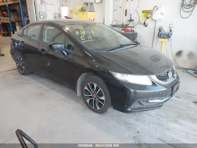 2HGFB2E56EH007446 — 2014 Honda Civic LX, град, фото до ремонта