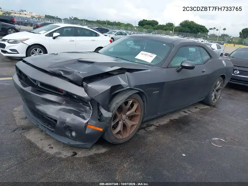 2015 Dodge Challenger R/T Plus VIN 2C3CDZBT7FH733765 фото 3