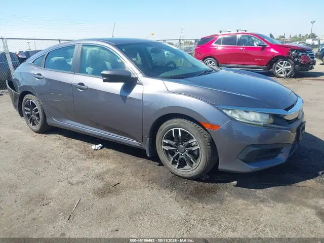 19XFC2F72GE208853 — 2016 Honda Civic EX, задняя часть, фото до ремонта