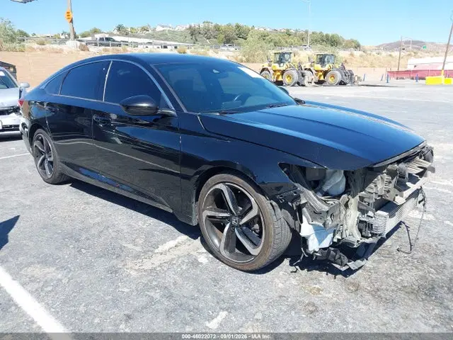 1HGCV2F33MA006582 — 2021 Honda Accord Sport 2.0T, Передняя часть, фото до ремонта