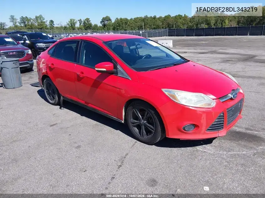 1FADP3F28DL343219 — 2013 Ford Focus, Левая сторона, фото до ремонта