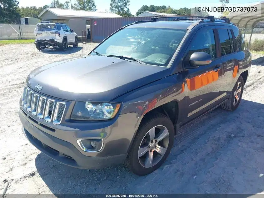 2016 Jeep Compass High Altitude Edition VIN 1C4NJDEB7GD737073 фото 2