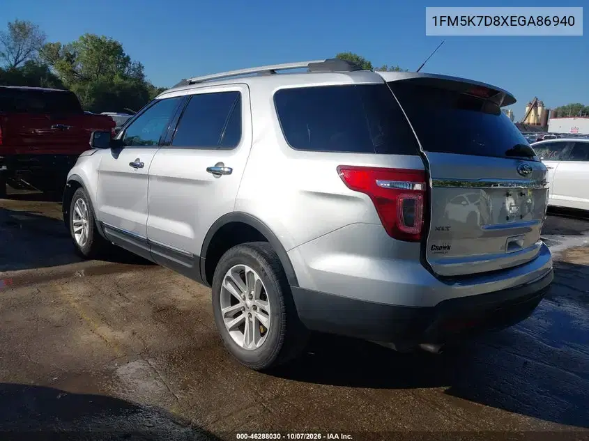 2014 Ford Explorer Xlt VIN 1FM5K7D8XEGA86940 фото 4