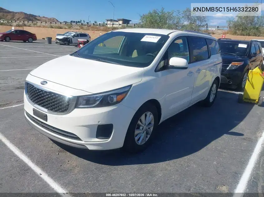 2017 Kia Sedona Lx VIN KNDMB5C15H6332280 фото 3