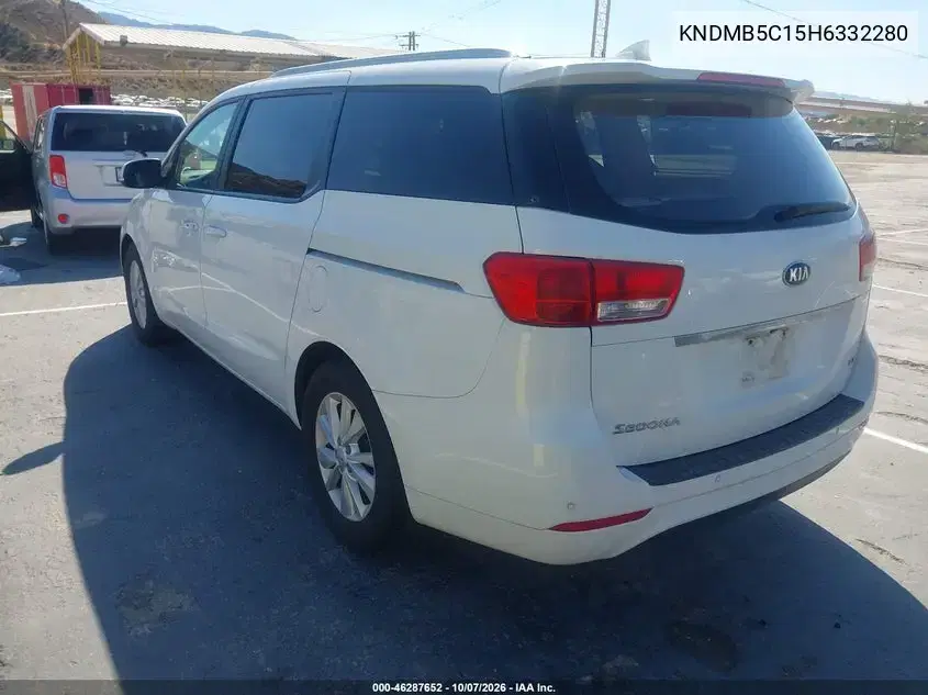 2017 Kia Sedona Lx VIN KNDMB5C15H6332280 фото 4