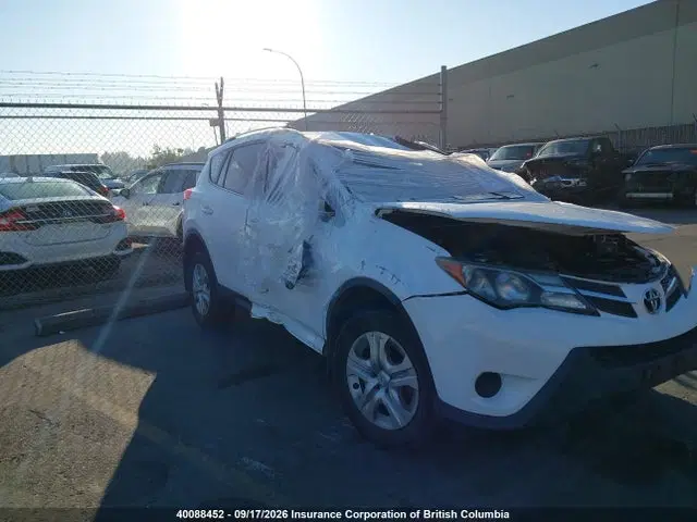 2T3ZFREV5EW118482 — 2014 Toyota RAV4 LE, Roll Over, фото до ремонта