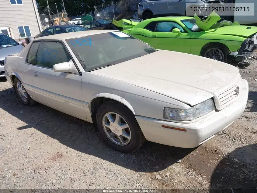 1G6ET12981B105215 — 2001 Cadillac Eldorado, естественный износ, фото до ремонта