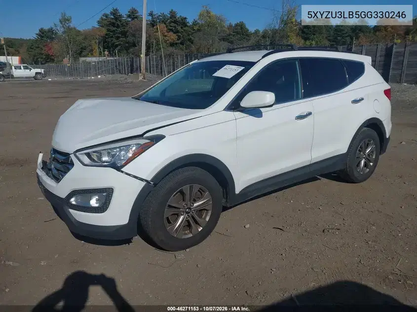 2016 Hyundai Santa Fe Sport 2.4L VIN 5XYZU3LB5GG330246 фото 3