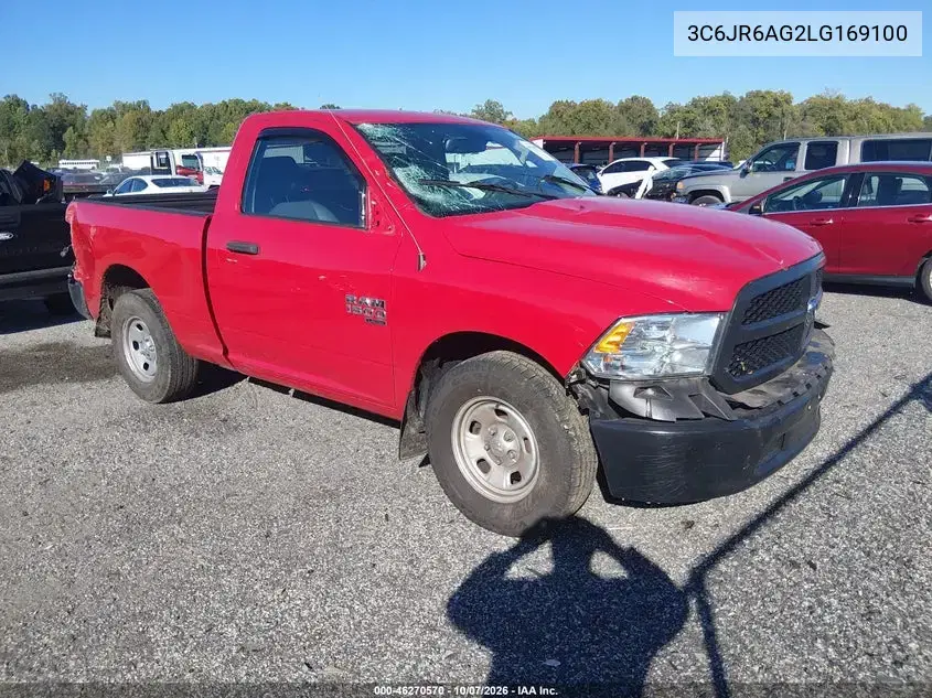 3C6JR6AG2LG169100 — 2020 RAM 1500, Спереди / Сзади, фото до ремонта